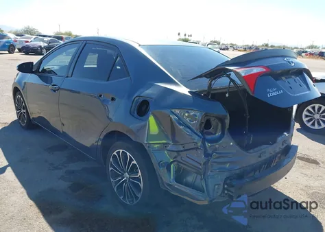 2015 Toyota Corolla S Plus из США, поврежденный, VIN 5YFBURHE0FP343911